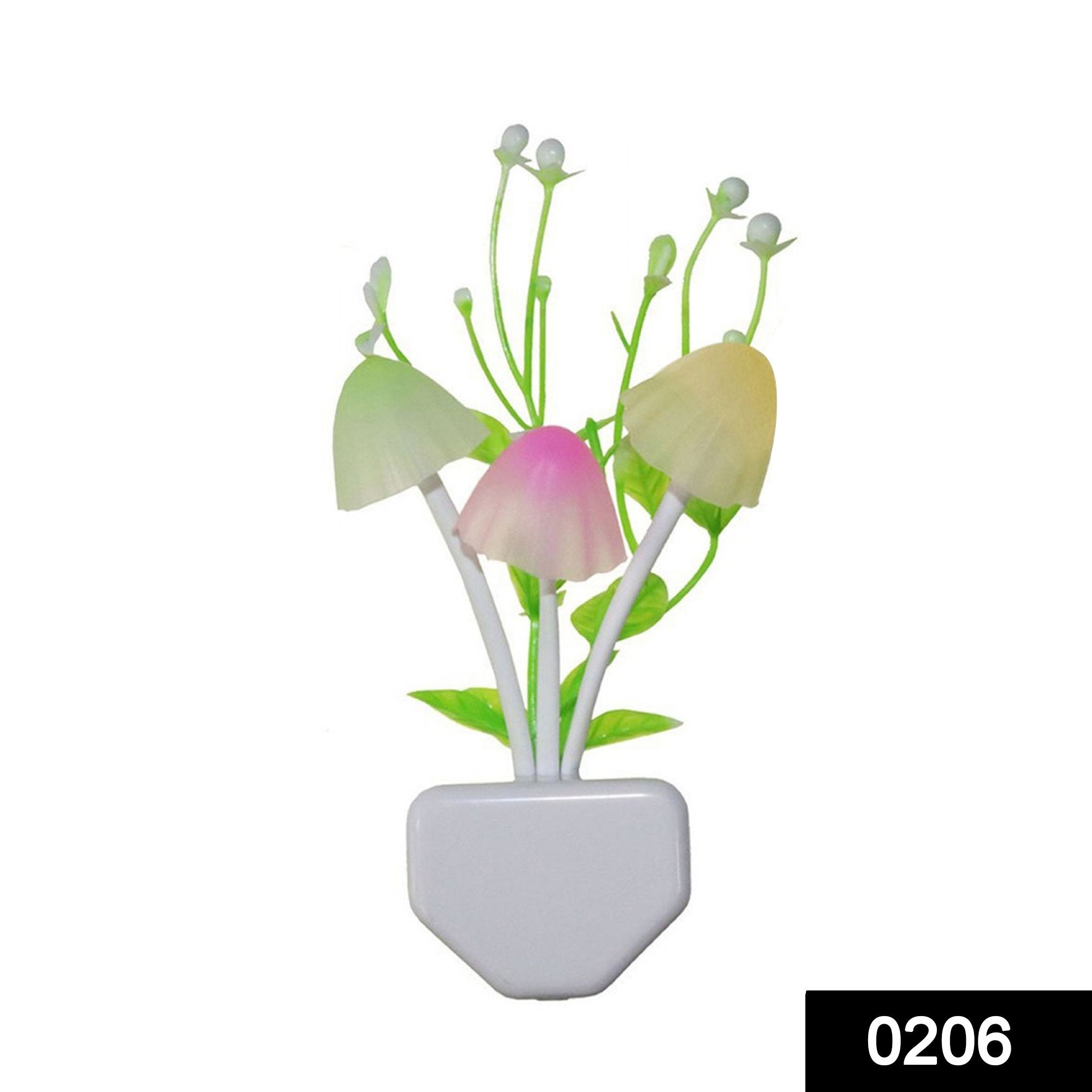 0206 Night Lamps White Flower Pot Color Changing Light & Mushrooms Light Sensor LED Decorative Night Lamp Night Lamp - SkyShopy 0206 Night Lamps White Flower Pot Color Changing Light & Mushrooms Light Sensor LED Decorative Night Lamp Night Lamp - SkyShopy